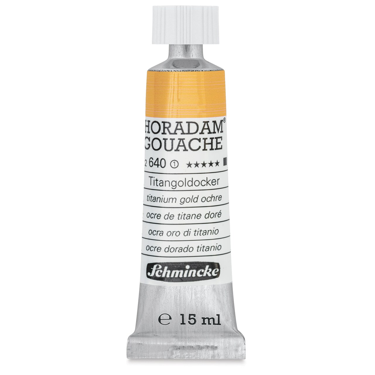 Schmincke Horadam Artist Gouache - Titanium Gold Ochre, 15 ml tube